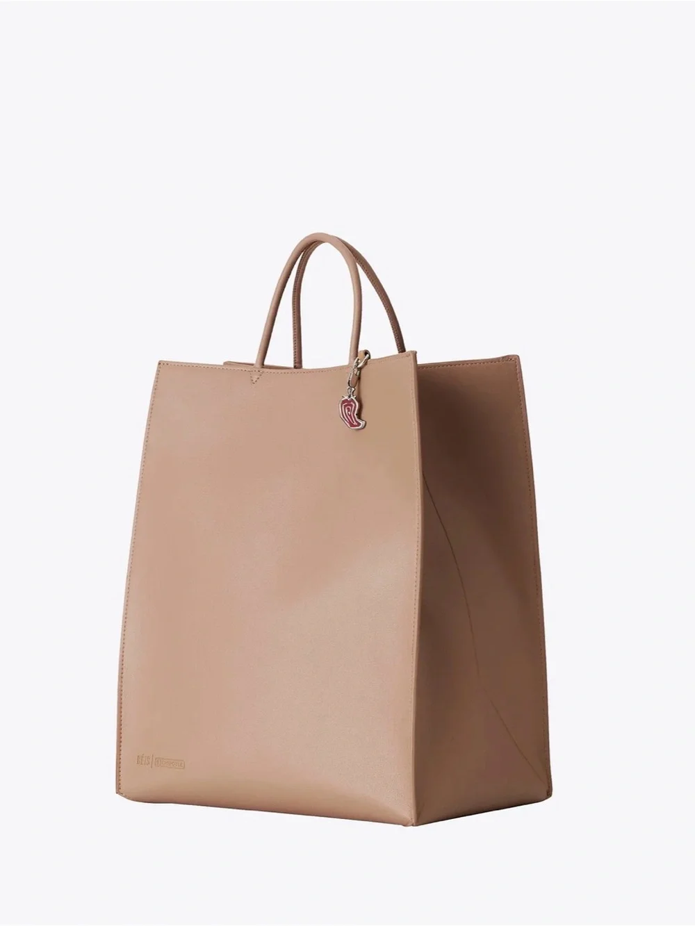 BEIS Tote Bag in Kraft Brown